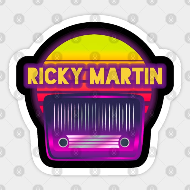 ricky martin retro Sticker by guemudaproject